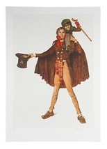&quot;Tiny Tim&quot; by Norman Rockwell Lithograph on Arches Paper Ettinger Inc. 1977 - £751.79 GBP