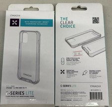 Qmadix C-Series Lite Phone Back Case for Apple iPhone 12 Pro Max, Clear - £8.78 GBP