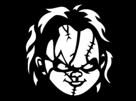Chucky Child&#39;s Play Horror Vinyl Decal Car Sticker Wall Truck Choose Size Color - £2.20 GBP+