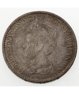 1916 Niederlande Gulden Silbermünze IN VF Zustand Km 148 - $114.79 CAD