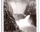 RPPC Boulder Dam Power House &amp; Face boulder City NV Frashers Postcard R6 - $5.09