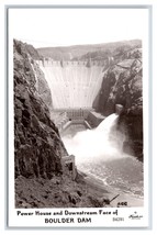 RPPC Boulder Dam Power House &amp; Face boulder City NV Frashers Postcard R6 - £4.06 GBP