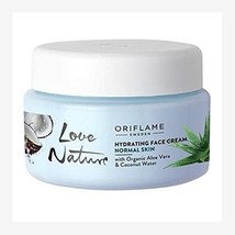 Hydrating Face Cream with Organic Aloe Vera &amp; Coconut by Oriflame LOVE NATURE - £14.28 GBP