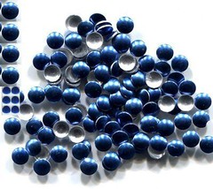 Round Smooth Nailheads 1.5mm ROYAL BLUE  Hot fix    2 Gross  288 Pieces - £4.53 GBP
