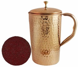 Copper Jug for water storage Ayurveda health benefit Healing power yoga  - £32.65 GBP