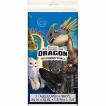 How To Train Your Dragon The Hidden World Plastic Table Cover Birthday P... - £5.13 GBP