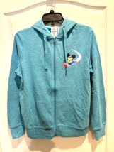 Disney Parks Hoodie Womens Medium M Blue Joey Chou Mickey Stitch Dumbo Full Zip - £44.99 GBP