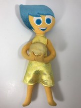Disney Collection Inside Out Joy plush doll 16&quot; tall stuffed Blue and Ye... - $14.99