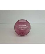 West Virginia Glass Cranberry Rose Bowl - $60.76