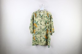 Vintage Mens XL Faded All Over Print Chicago Cubs Baseball Hawaiian Button Shirt - £39.43 GBP