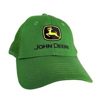 JOHN DEERE Logo Mesh Green Trucker Hat Baseball Ball Cap, Design Resources - $24.19
