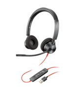Plantronics BW3320 Wired USB Stereo Headset On The Ear For PC Laptop - $23.36