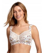 Miss Mary 42D #5104 Fauna Non-Wired Floral Lace Soft Cup Bra - $53.86 CAD