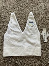 Wall Flower White Insta Smooth Seamless Ribbed Bralette Size XS Pull Over - $11.03 CAD