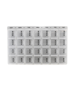 7-Day Pill Box Organizer 4 Times A Day Morning Noon and Evening and Bed ... - £5.59 GBP