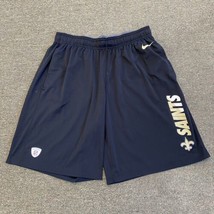 NFL New Orleans Saints Equipment Training Nike Dri-Fit shorts Mens Shorts LG - £18.69 GBP