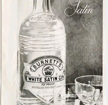 1951 Burnett&#39;s White Satin Gin London Advertisement Sphere UK Distillery... - $371.04 MXN