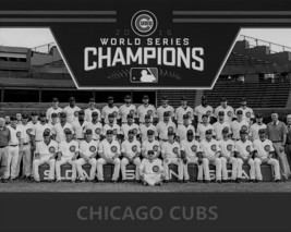 2016 Chicago Cubs 8X10 Team Photo Baseball Mlb Picture World Series Champs B/W - £3.88 GBP
