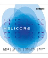 D&#39;Addario Helicore Hybrid Bass Single C (Extended E) String, 3/4 Scale, ... - $840.42 MXN