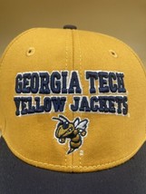 Vintage Georgia Tech Yellow Jackets The Game Strapback Hat Cap Yellow Black NOS - £16.35 GBP