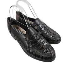 Rieker Shoes Womens US 5 Black Leather Loafers Anti Stress Slip On Shoes... - £21.40 GBP