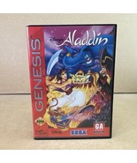 DISNEY’S Aladdin Sega Genesis 1993 Manual Cartridge and Case - Tested - $31.44 CAD