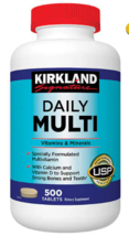 Kirkland Signature Daily Multi, 500 Tablets Multivitamin with Calcium Vitamin D - £15.98 GBP