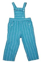 80s IZOD Lacoste Overalls Little Girls 2T Pink Green Striped Preppy 100% Cotton - £16.94 GBP