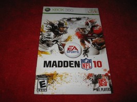 Madden NFL 10 : Xbox 360 Video Game Instruction Booklet - £1.57 GBP