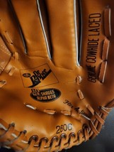 Vintage Texas Rangers baseball glove leather cowhide dr pepper skaggs alpha beta - £11.98 GBP
