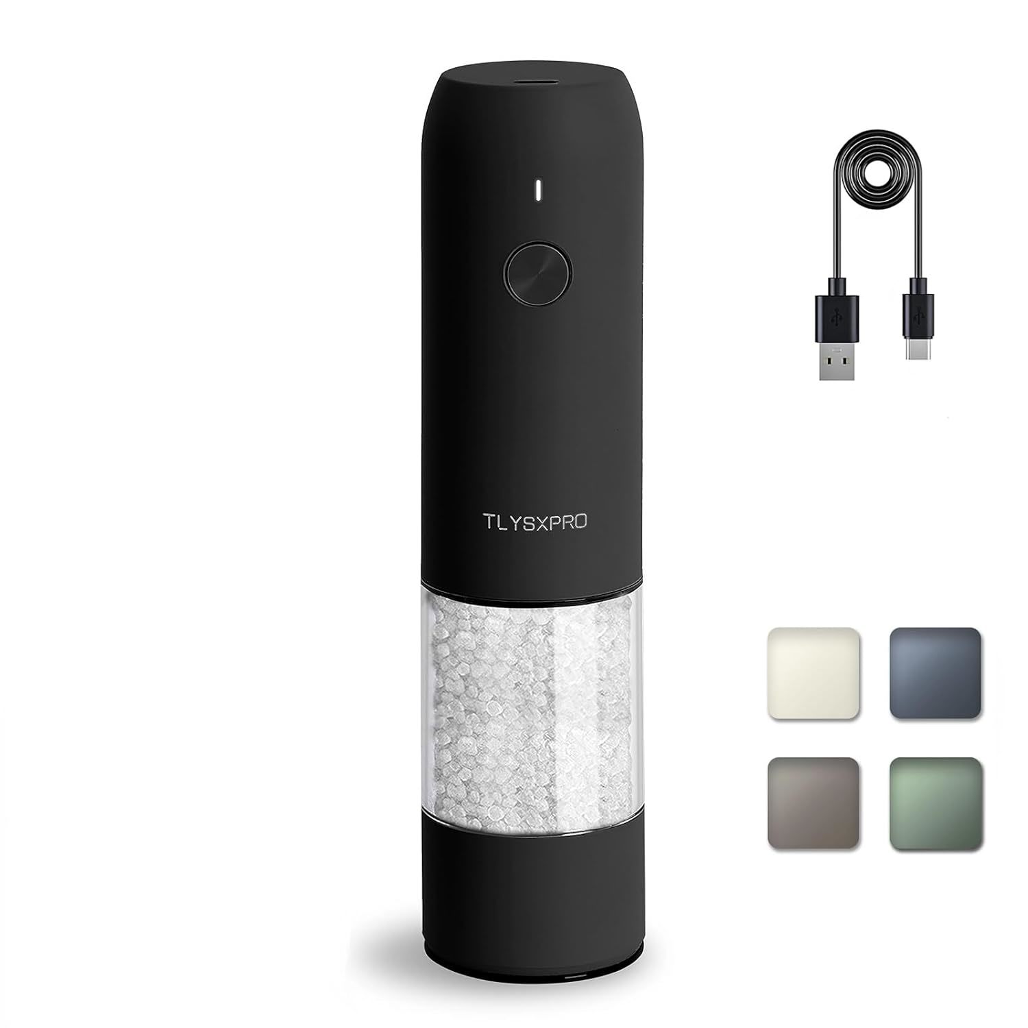 Electric Salt And Pepper Grinder - Usb Rechargeable, Automatic Salt And Pepper S