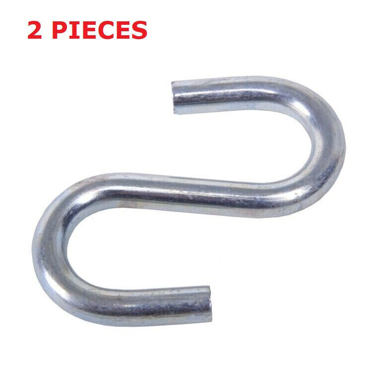 #8 S Hook for Sash Chain 1/4&quot; x 2&quot; Diameter Zinc Finish Fusible Links 2 ... - $5.95