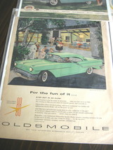 Vintage Oldsmobile Color Advertisement - 1950&#39;s Oldsmobile Golden Rocket... - £10.34 GBP