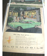 Vintage Oldsmobile Color Advertisement - 1950&#39;s Oldsmobile Golden Rocket... - £10.16 GBP