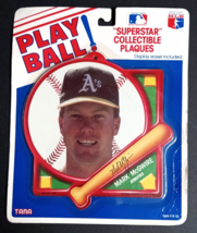 Superstar Collectible Plaques Tara Play Ball MLB Baseball Mark McGwire 1989 - $5.99