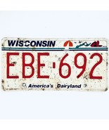  United States Wisconsin Dairyland Passenger License Plate EBE-692 - $267.21 MXN