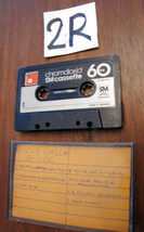 Vendo Musicassetta MC c60 c 60 BASF Chromdioxid SM cassette vintage germany made - £11.90 GBP