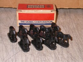 Lionel PostWar O 3356-100 9 HORSES FOR Horse Car  Coral in Box - £24.03 GBP