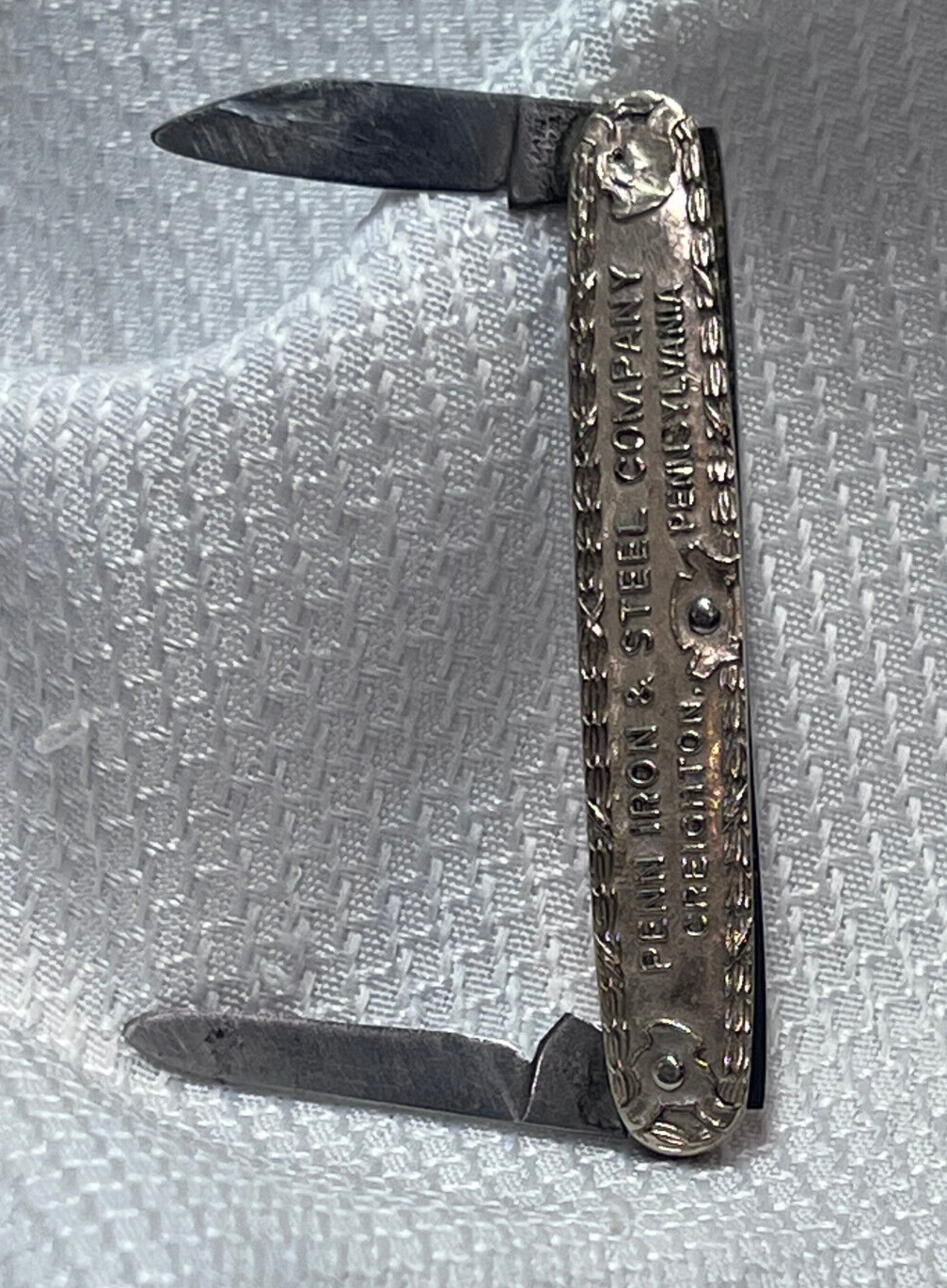 Antique Pre 1917 Penn Iron & Steel Company Canton Cutlery Folding