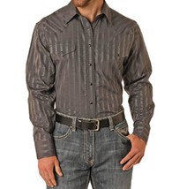 Panhandle Snap Western Dobby Regular Shirt Charcoal - $38.00