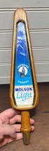 Vtg Wooden Molson Light Beer Tap 3 Sided Handle 12&quot; Tall - £7.96 GBP