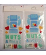 2 PACKS OF 30 CT VALENTINE&#39;S DAY THEME GEL CLINGS WINDOW DECOR  ROBOT &amp; ... - £7.78 GBP