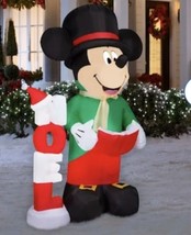 Disney 7-ft Lighted Mickey Mouse Christmas Airblown Inflatable Noel Gemmy - £66.16 GBP