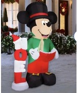 Disney 7-ft Lighted Mickey Mouse Christmas Airblown Inflatable Noel Gemmy - $84.14