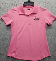 Greg Norman Polo Shirt Women&#39;s M Pink Stretch Play Dry Golf Performance ... - $21.44