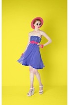 NWT AUTH  Alice Olivia Silk Monica Strapless Purple Dress $597 - £37.53 GBP