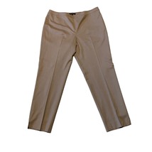 Lafayette 148 New York Wool Flat Front Dress Pants Slacks in Tan Size 14 - £31.23 GBP