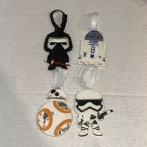 Star Wars Rubber Liggage Tag Lot Kylo Ren R2D2 BB8 First Trooper D3 - $14.50