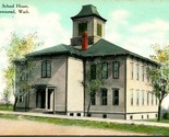 Vtg Postcard Port Townsend Washington WA Central School House Unused HBC... - $13.32