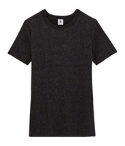 Petit Bateau Women&#39;s Iconic Round Neck Sparkels T-Shirt Style 57810-14895 Size X - $49.99